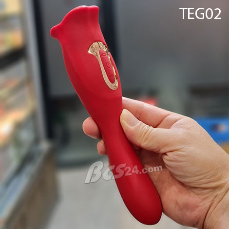 Máy Rung Liếm 2 Đầu Miệng Ngậm Há, Lưỡi Đá Cực Phê – Đỉnh Cao Cảm Giác Oral Sex